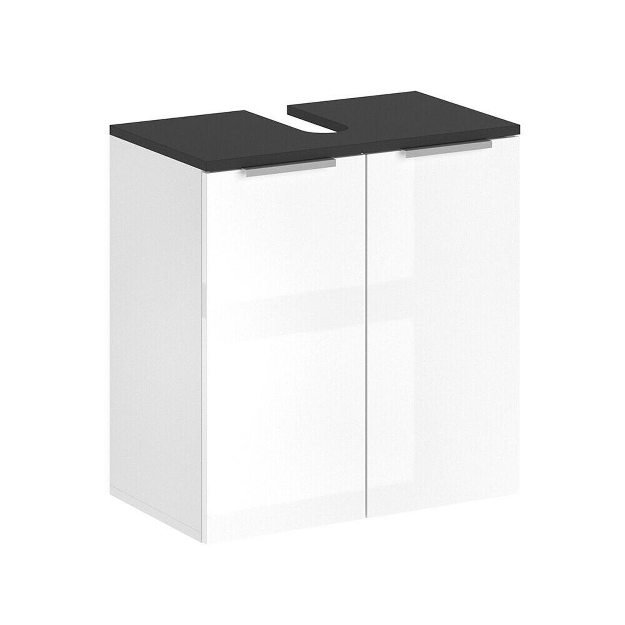 TOILINUX Meuble sous vasque design samy - l. 56 x h. 60 cm - blanc