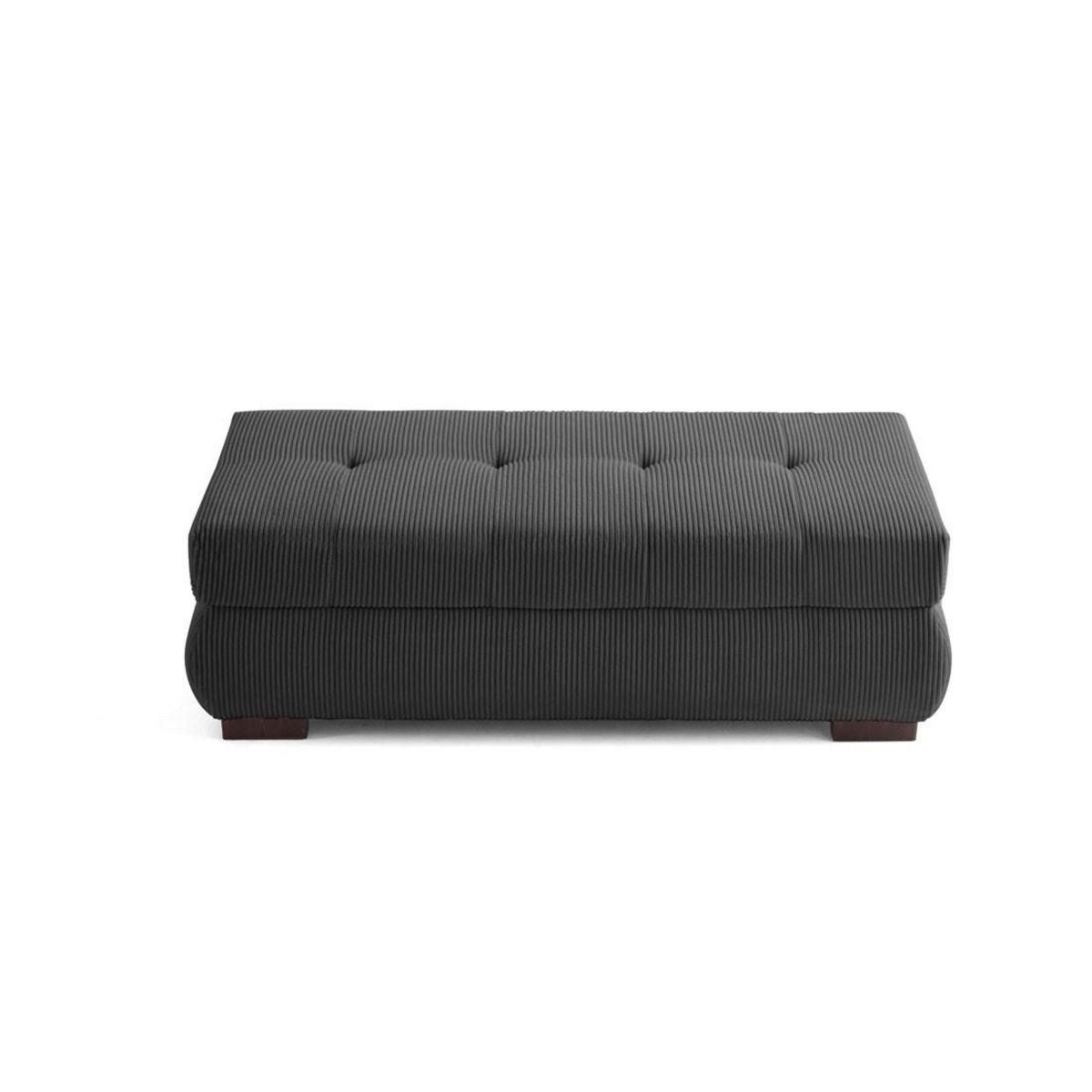 LISA DESIGN Vermont - pouf d'appoint - en velours côtelé