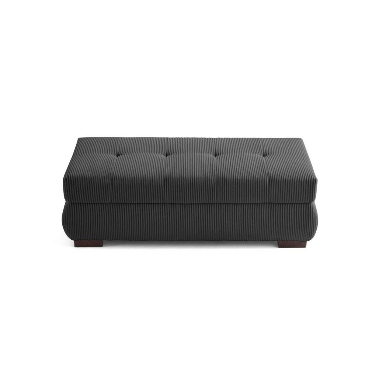LISA DESIGN Vermont - pouf d'appoint - en velours côtelé
