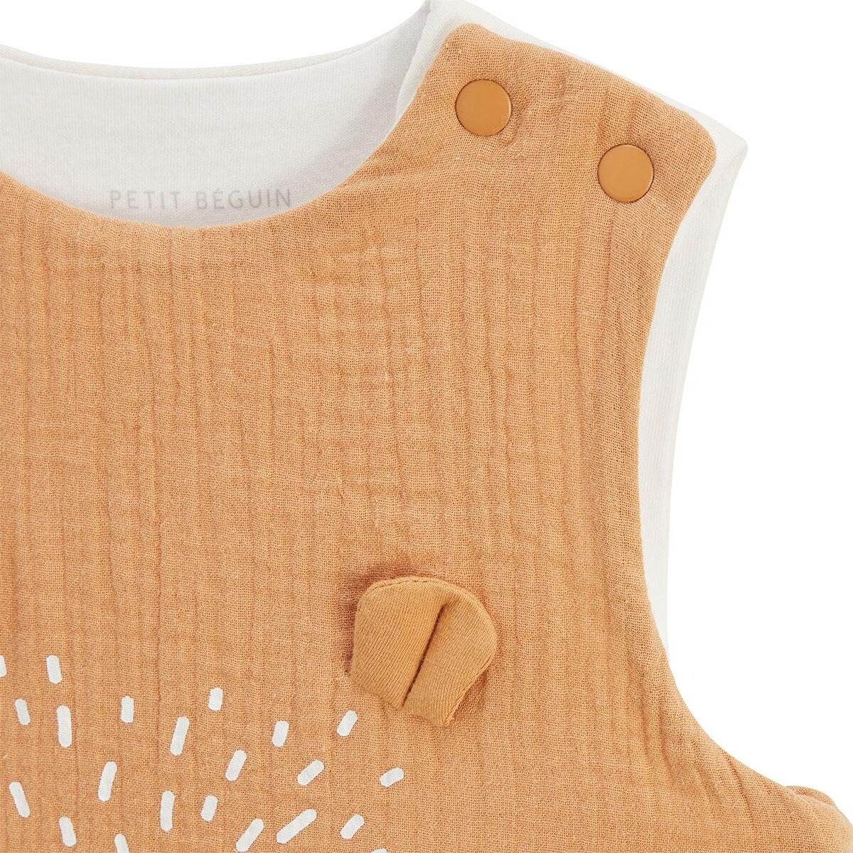 Petit Béguin Turbulette d'été en gaze de coton avec pieds retroussables Baroudeur