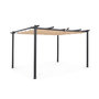 Voir la diapositive 1 : SWEEEK Pergola aluminium - Isla 3x4m - Tonnelle idéale pour votre terrasse, toit rétractable, toile coulissante, structure aluminium