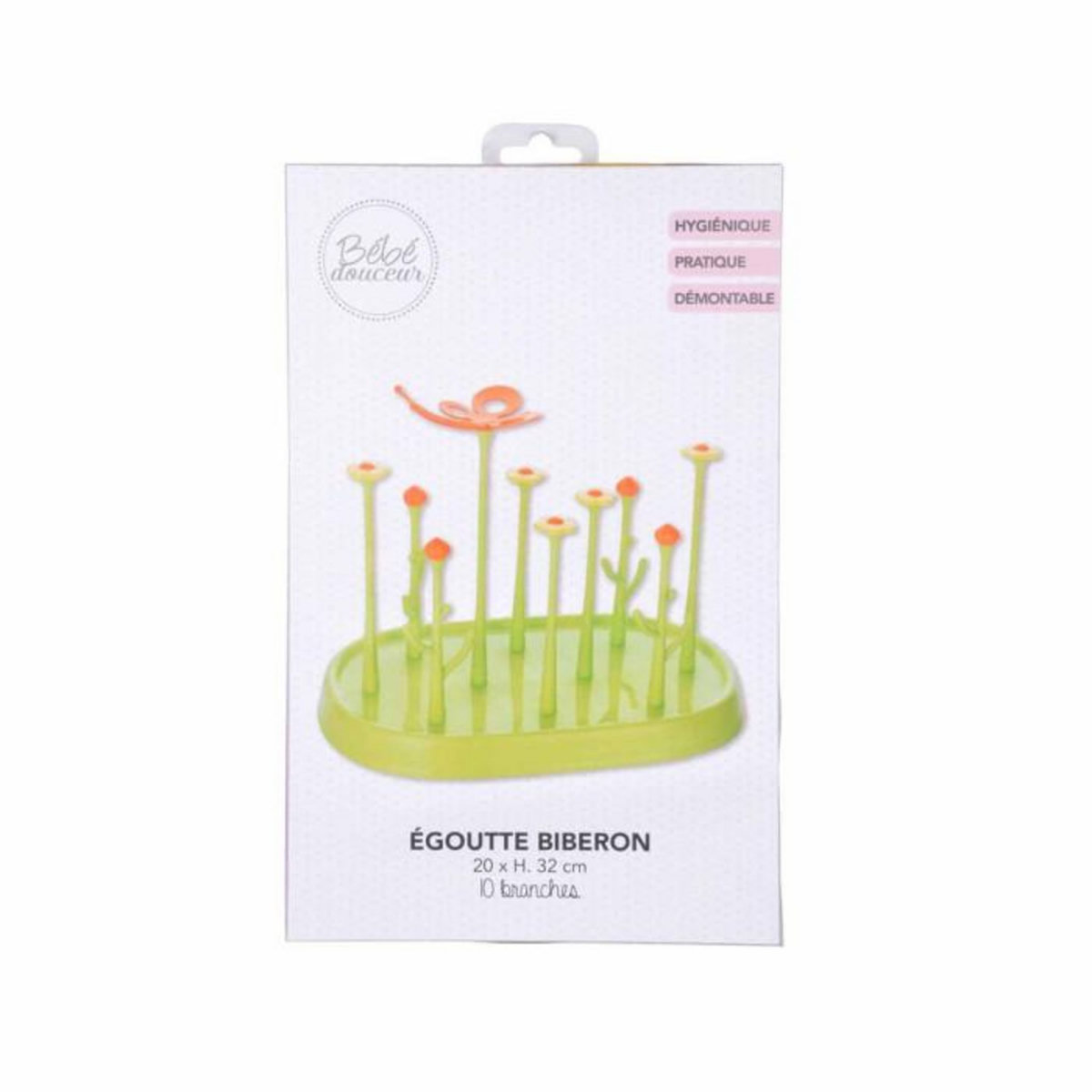 Paris Prix Égouttoir à Biberons  Joli Jardin  32cm Vert