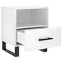 Voir la diapositive 5 : VIDAXL Tables de chevet 2 pcs blanc brillant 40x35x47,5 cm