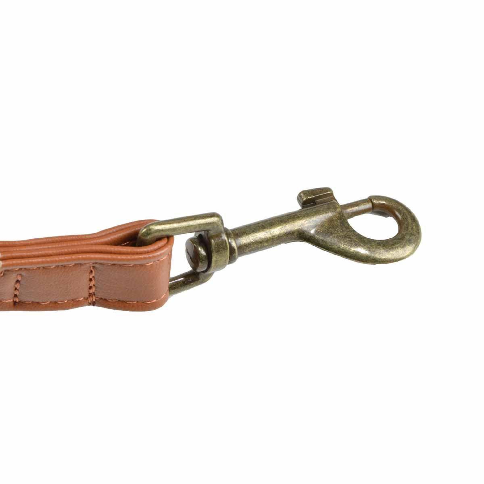 Voir la diapositive 2 : LOVE STORY Laisse & distributeur de sacs chien  wooly  125cm cognac