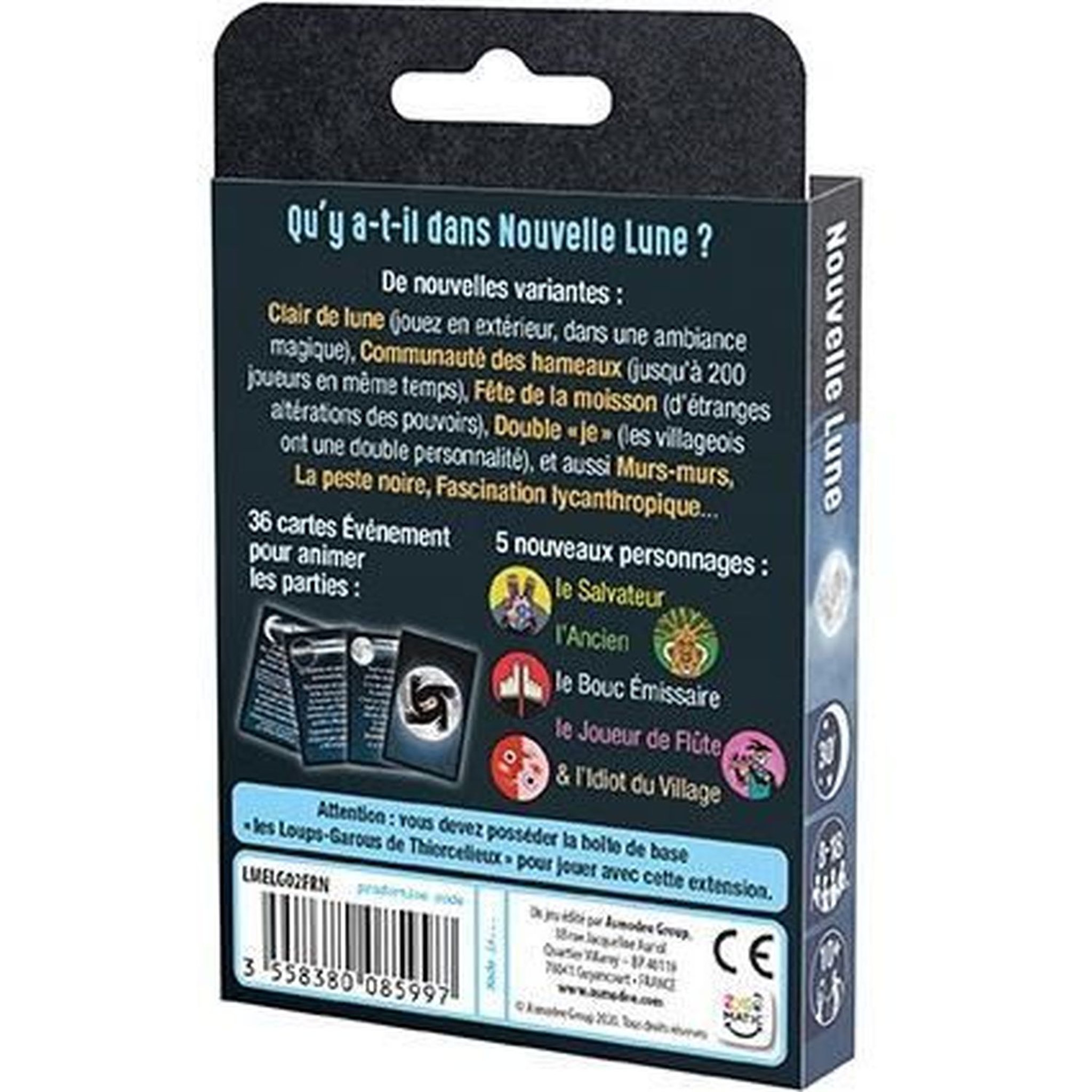 Voir la diapositive 2 : ASMODEE Jeu Loups Garous Nouvelle Lune