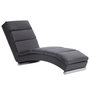 Voir la diapositive 2 : VIDAXL Chaise longue Gris Similicuir