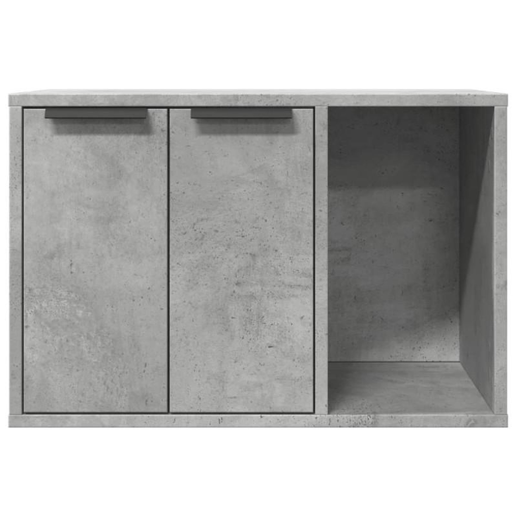 Voir la diapositive 5 : VIDAXL Meuble de bac à litière pour chat gris béton bois d ingénierie