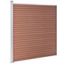 Voir la diapositive 3 : VIDAXL Cloture de jardin WPC 175x186 cm Marron