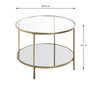 Voir la diapositive 6 : Paris Prix Table d'Appoint Design  Timana  60cm Or