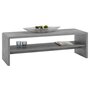 IDIMEX Table basse NOELLE, table de salon rectangulaire ou meuble TV de 120 cm avec 1 étagère de rangement, en mélaminé décor béton