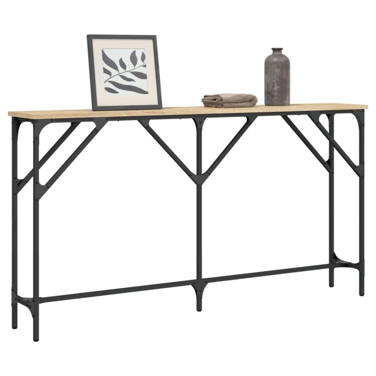 VIDAXL Table console chene sonoma 140x23x75 cm bois d'ingenierie