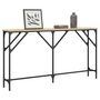 Voir la diapositive 3 : VIDAXL Table console chene sonoma 140x23x75 cm bois d'ingenierie