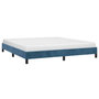 Voir la diapositive 3 : VIDAXL Cadre de lit sans matelas bleu fonce 160x200 cm velours