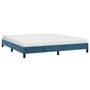 Voir la diapositive 3 : VIDAXL Cadre de lit sans matelas bleu fonce 160x200 cm velours