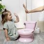Voir la diapositive 6 : MARKET24 INGENUITY Mini Toilette fille avec Réducteur de Toilette enfant inclus, Chasse d'eau musicale