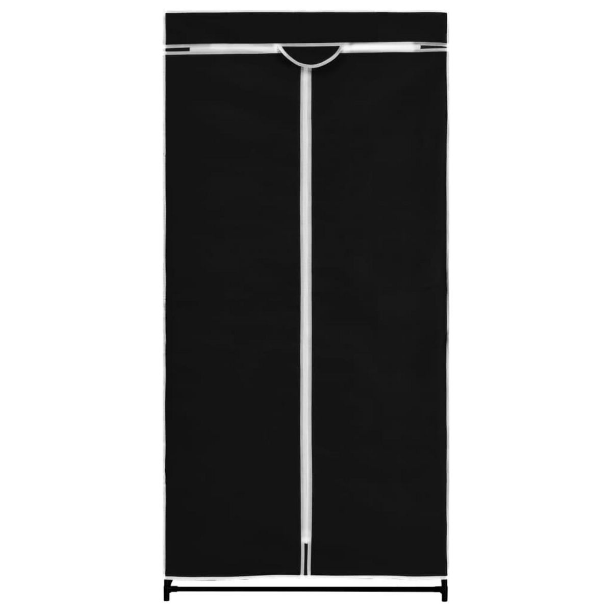 VIDAXL 2 pcs Garde-robes Noir 75x50x160 cm