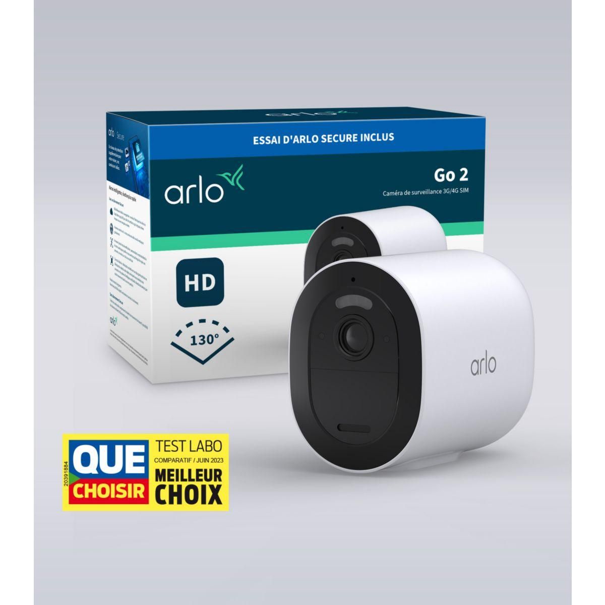 ARLO Caméra de surveillance extérieure Go 2 3G/4G SIM