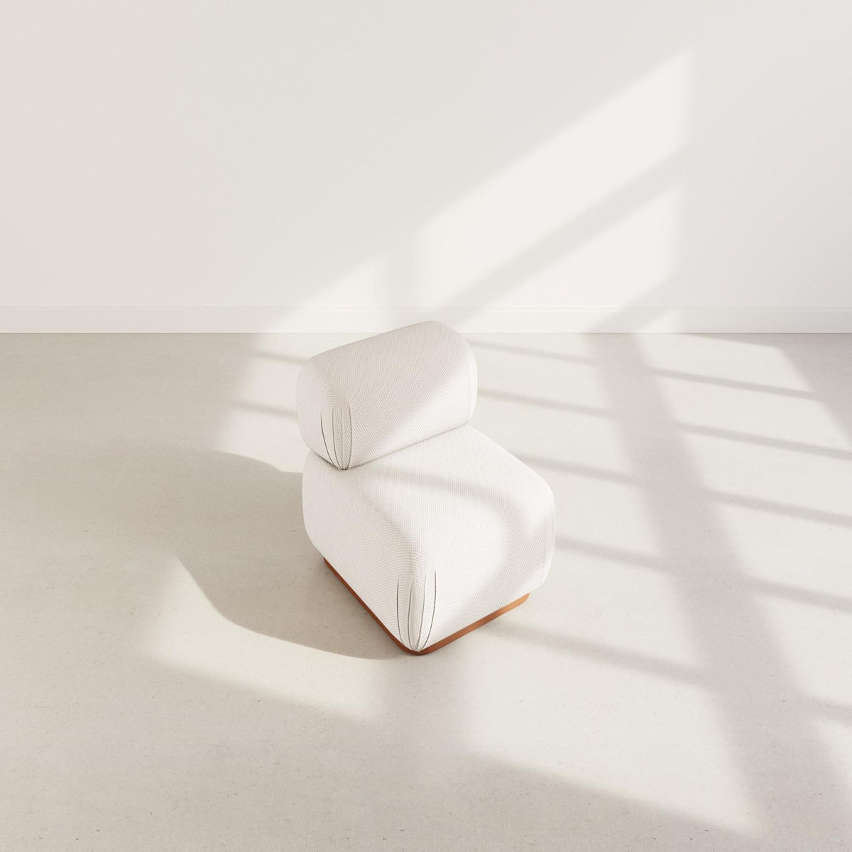 LISA DESIGN Penelope - module d'assise en velours texturé