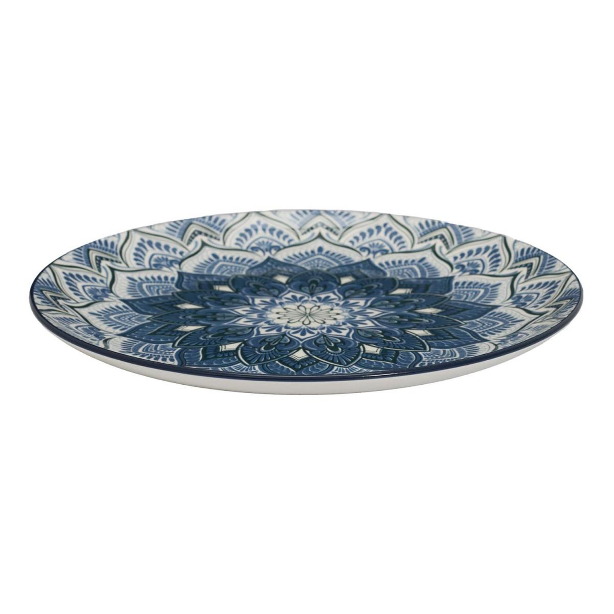 Voir la diapositive 2 : The Home Deco Factory Service de table 12 pièces  mandala  27cm bleu