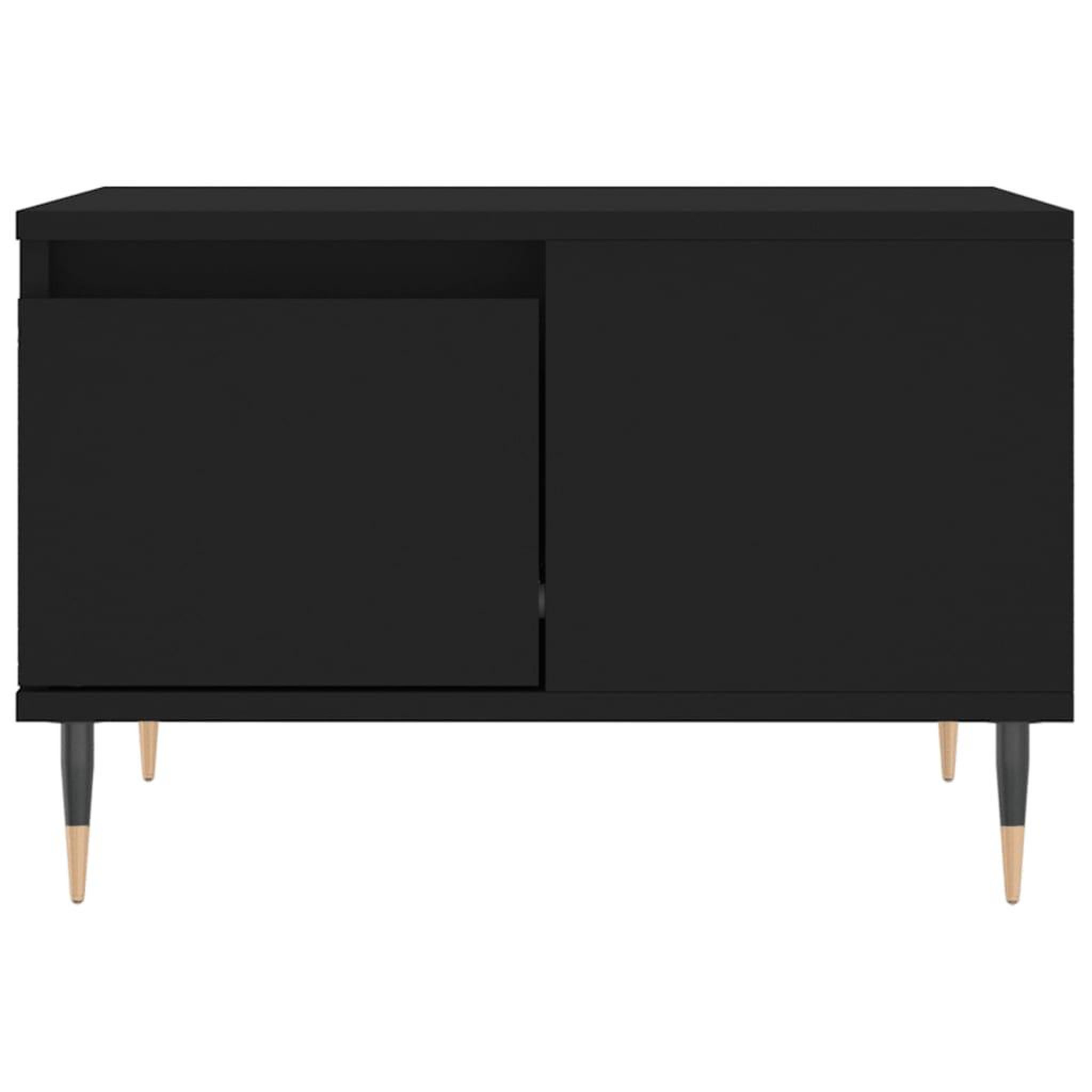Voir la diapositive 5 : VIDAXL Table basse noir 55x55x36,5 cm bois d'ingenierie