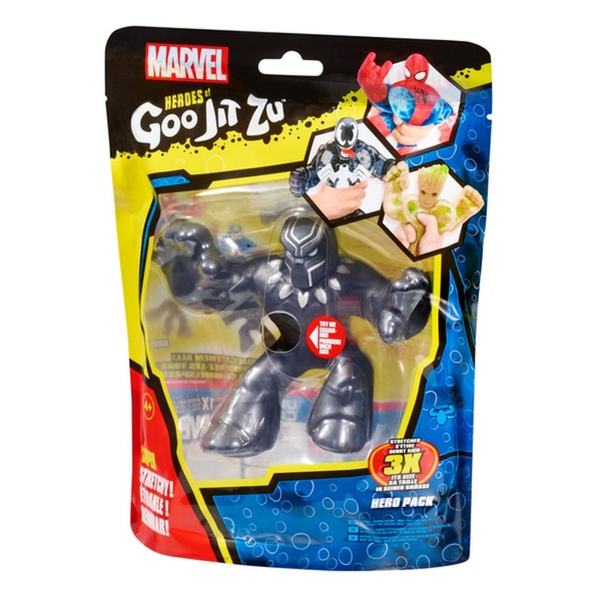MOOSE TOYS Figurine 11 cm Spiderman Black Panther - Goo Jit Zu - Marvel 