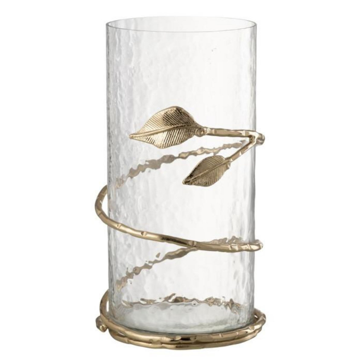 Paris Prix Vase en Verre Feuille  Ofelia  25cm Transparent