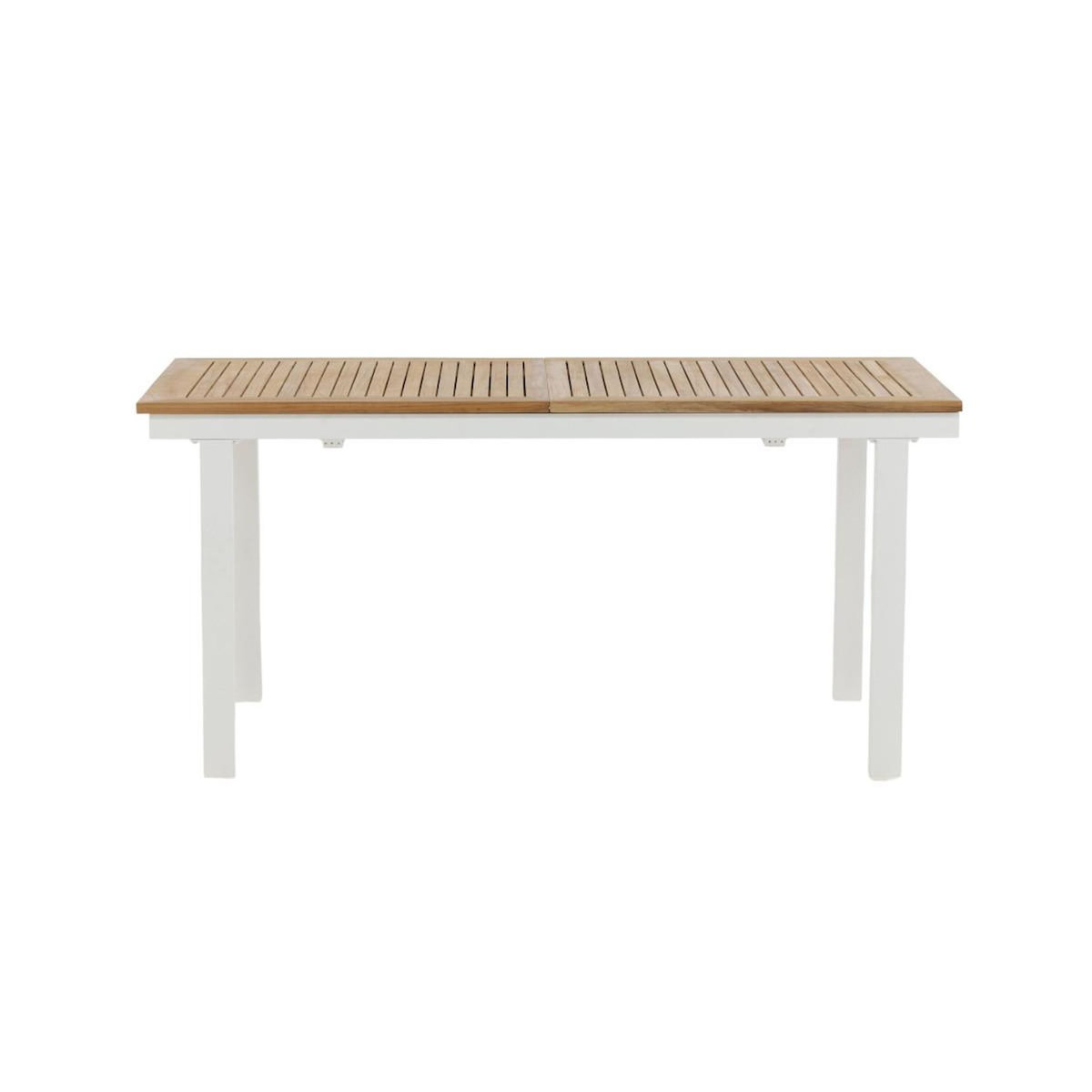 Paris Prix Table de Jardin Extensible  Panama  160-240cm Naturel & Blanc