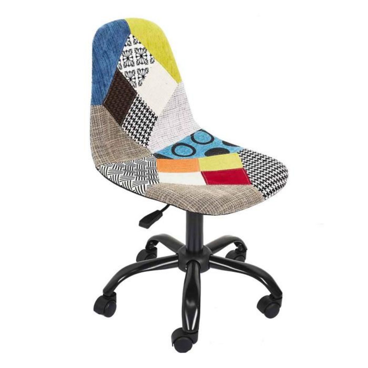 Paris Prix Chaise de Bureau  Patchwork  78-91cm Multicolore
