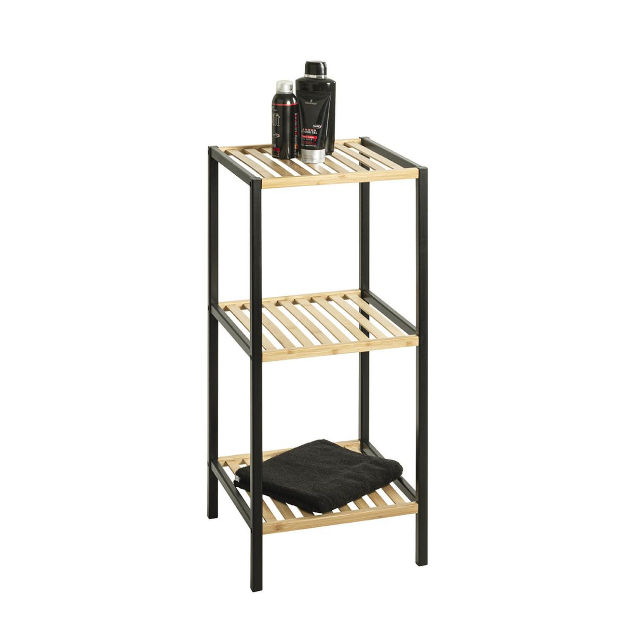 Voir la diapositive 5 : Paris Prix Étagère 3 niveaux en bambou  timmy  81cm naturel