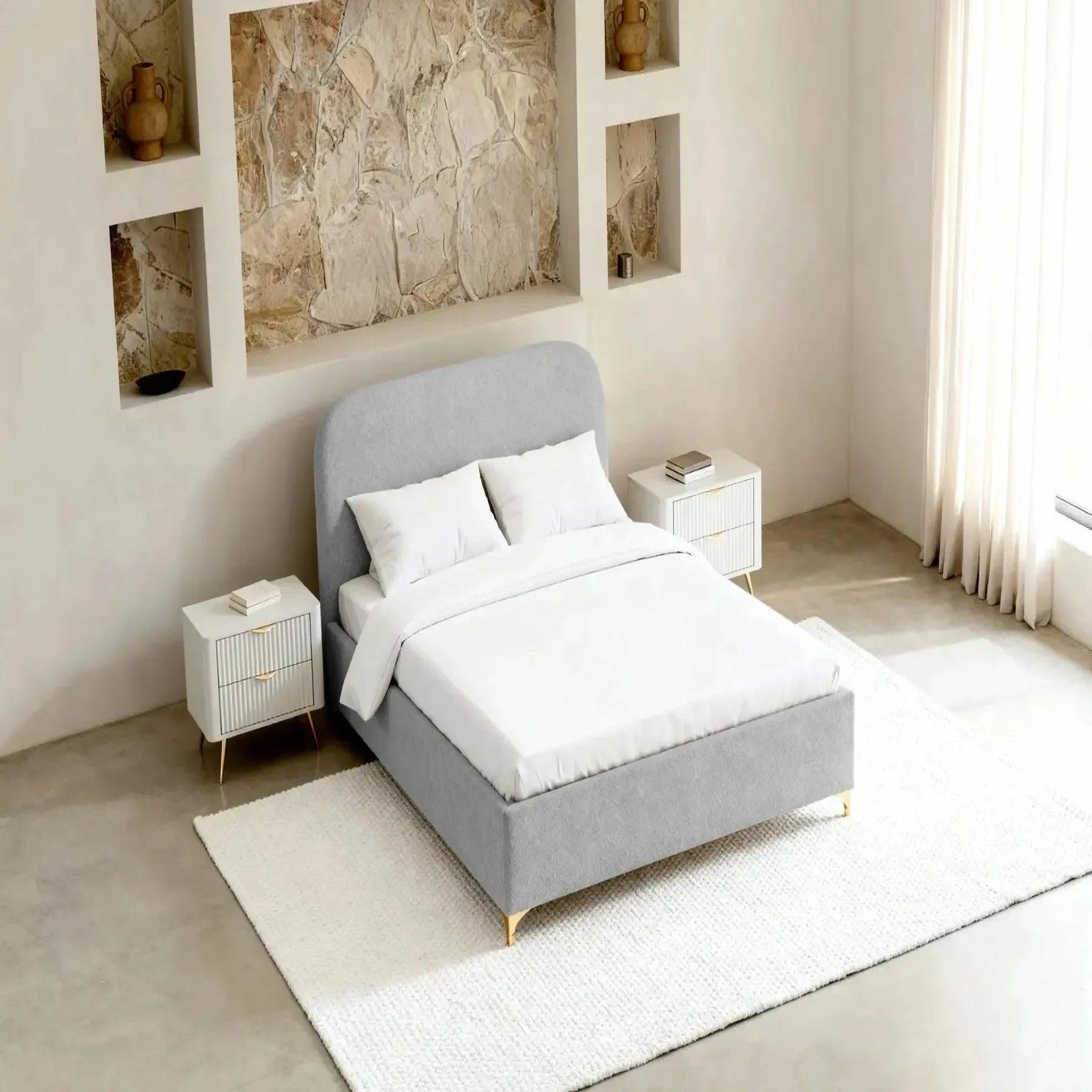 Voir la diapositive 5 : CASANOVA PARIS Charlotte - lit coffre tissu chenille