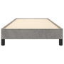 Voir la diapositive 5 : VIDAXL Cadre de lit sans matelas gris clair 90x200 cm velours