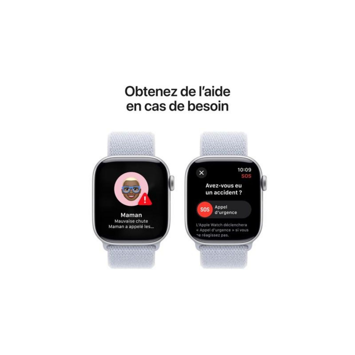 APPLE Montre connectée Serie 10 42mm Alu/Argent Loop
