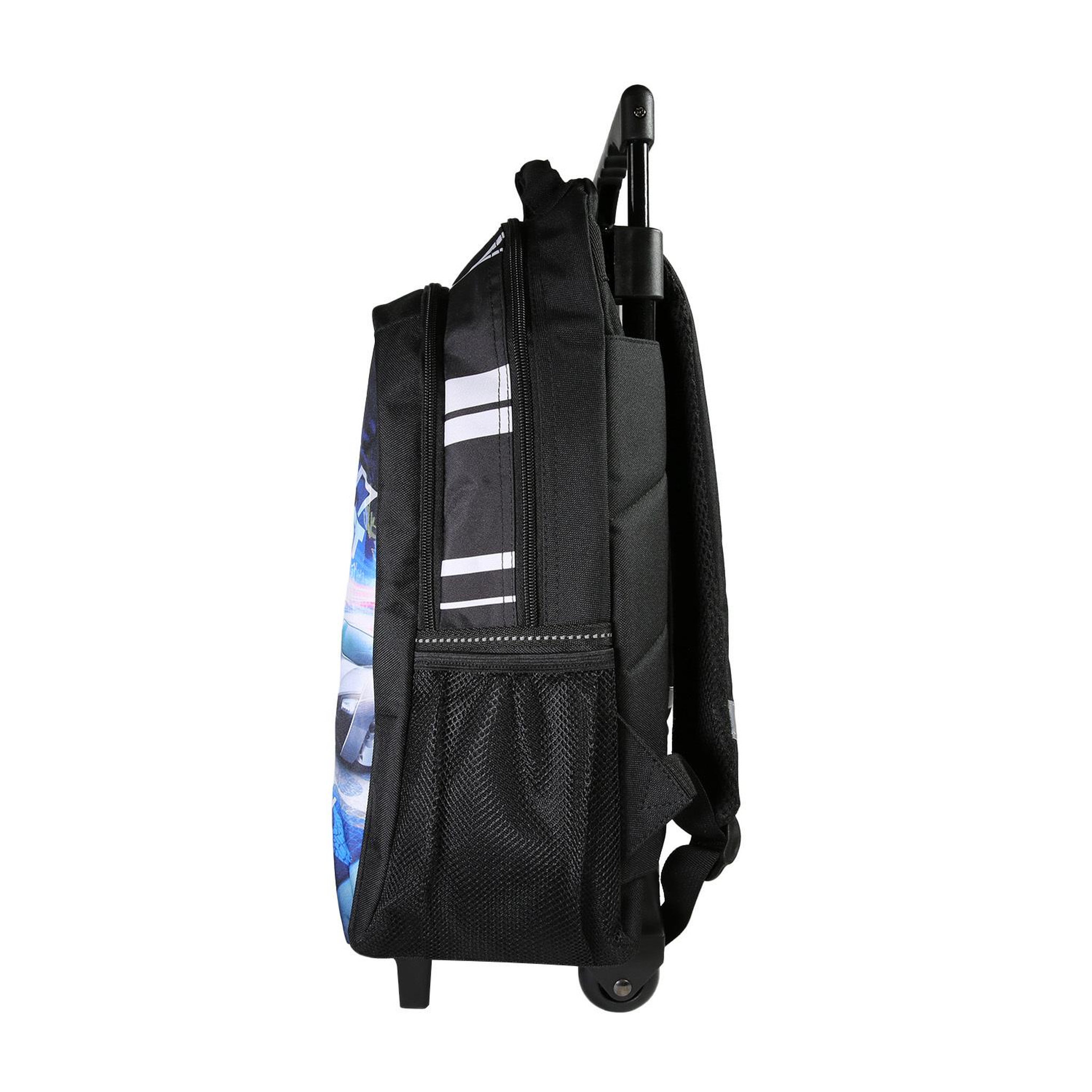 Voir la diapositive 3 : Bagtrotter Fast & Furious - Sac à dos à roulettes noir, 2 compartiments - Bagtrotter