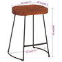 Voir la diapositive 6 : VIDAXL Tabourets de bar Gavin lot de 2 45x38x53cm bois massif manguier