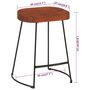 Voir la diapositive 6 : VIDAXL Tabourets de bar Gavin lot de 2 45x38x53cm bois massif manguier