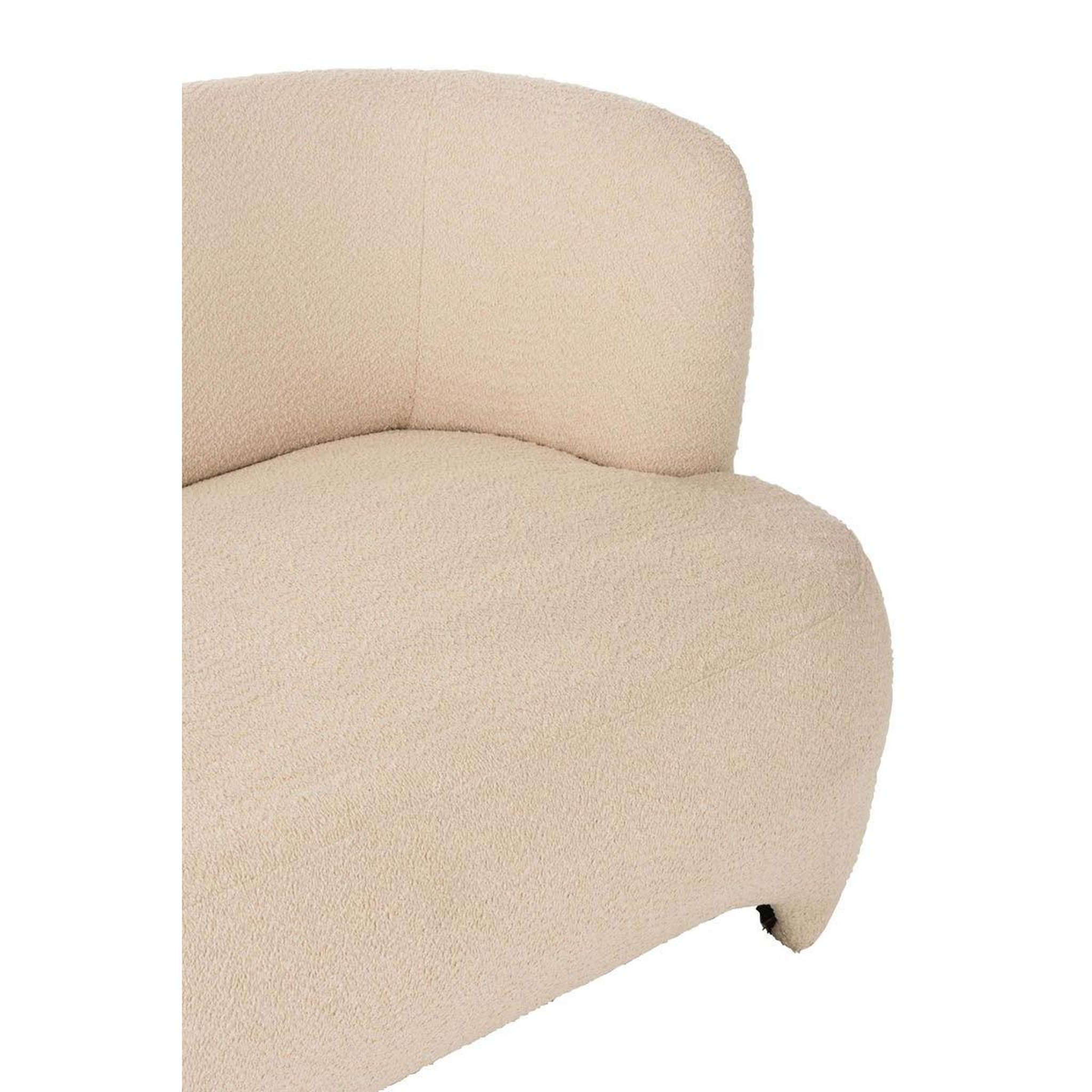 Voir la diapositive 6 : J-LINE Canapé 3 places tricoté  erwin  193cm blanc