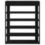 Voir la diapositive 4 : VIDAXL Etagere a chaussures noir 80x30x98 cm bois d'ingenierie