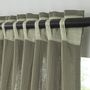 Voir la diapositive 2 : FUTURE HOME Rideau uni en gaze de coton pattes cachées à l'unité 140x260cm
