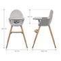 Voir la diapositive 6 : KINDERKRAFT Chaise Haute Fini