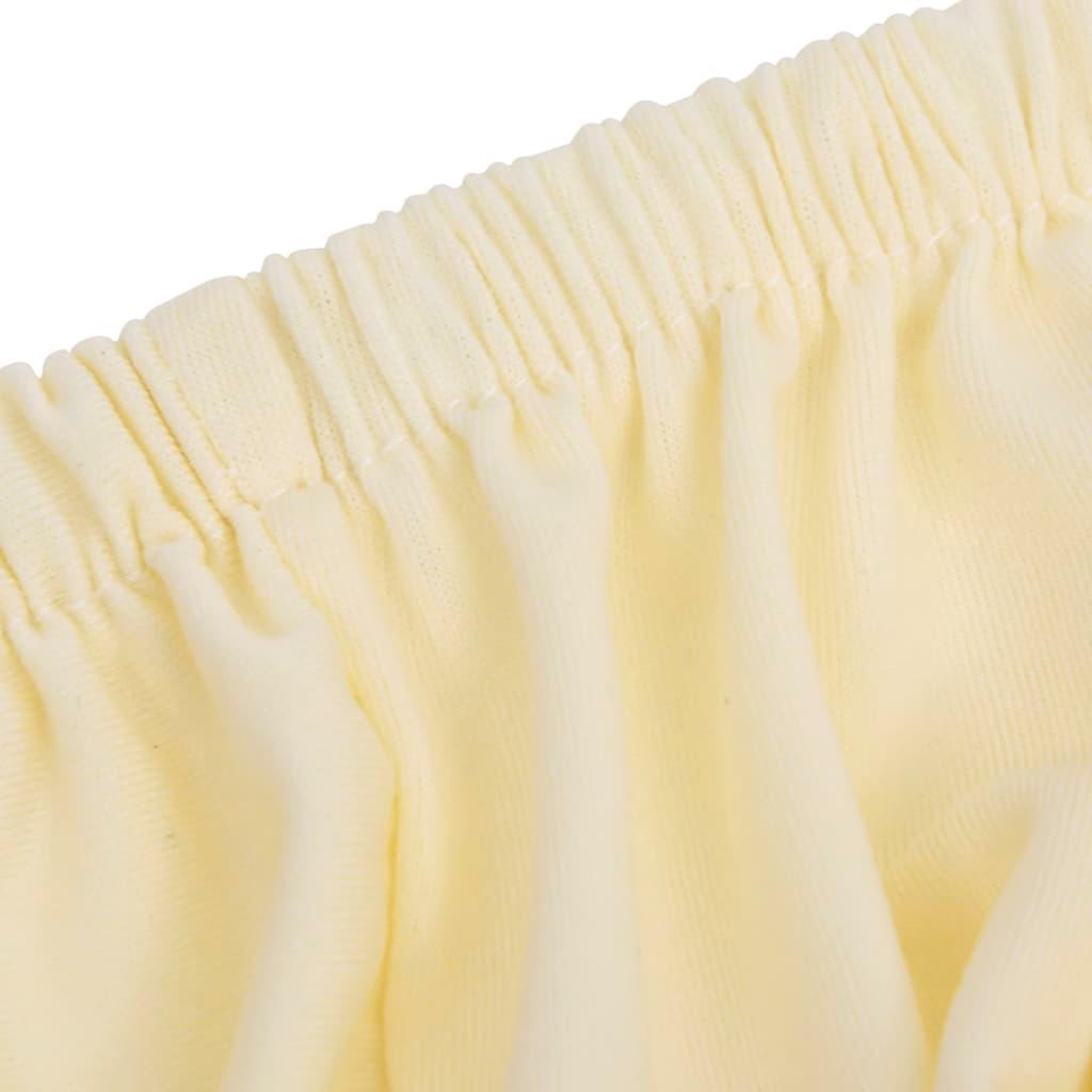 Voir la diapositive 5 : VIDAXL Housse extensible de canape 3 places Creme Jersey de polyester