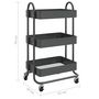 Voir la diapositive 6 : VIDAXL Chariot a 3 niveaux Anthracite 43x34x79 cm Acier