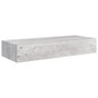 Voir la diapositive 2 : VIDAXL Etagere a tiroir murale Gris beton 60x23,5x10 cm MDF