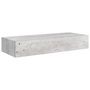 Voir la diapositive 2 : VIDAXL Etagere a tiroir murale Gris beton 60x23,5x10 cm MDF