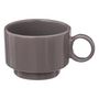 Voir la diapositive 2 : SECRET DE GOURMET Lot de 4 Tasses à Café  Anne  10cl Gris