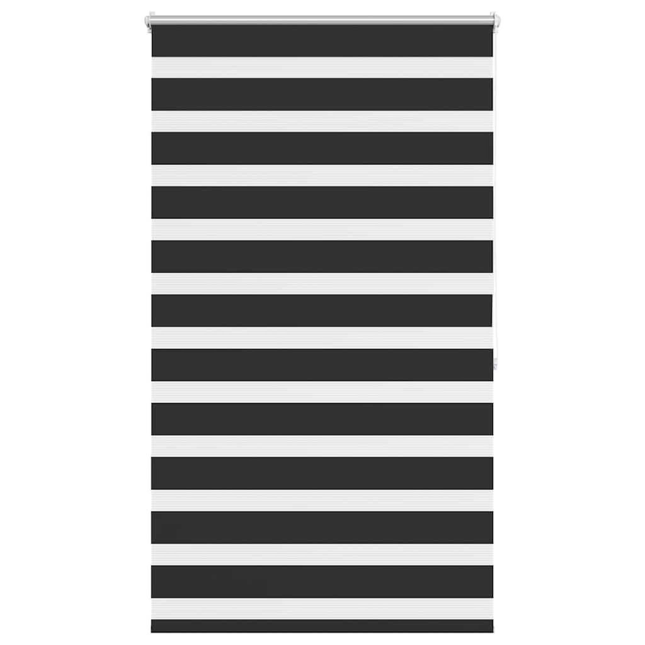 Voir la diapositive 2 : VIDAXL Store venitien zebre 100,9 x 175 cm, largeur du tissu 96,7 cm, noir