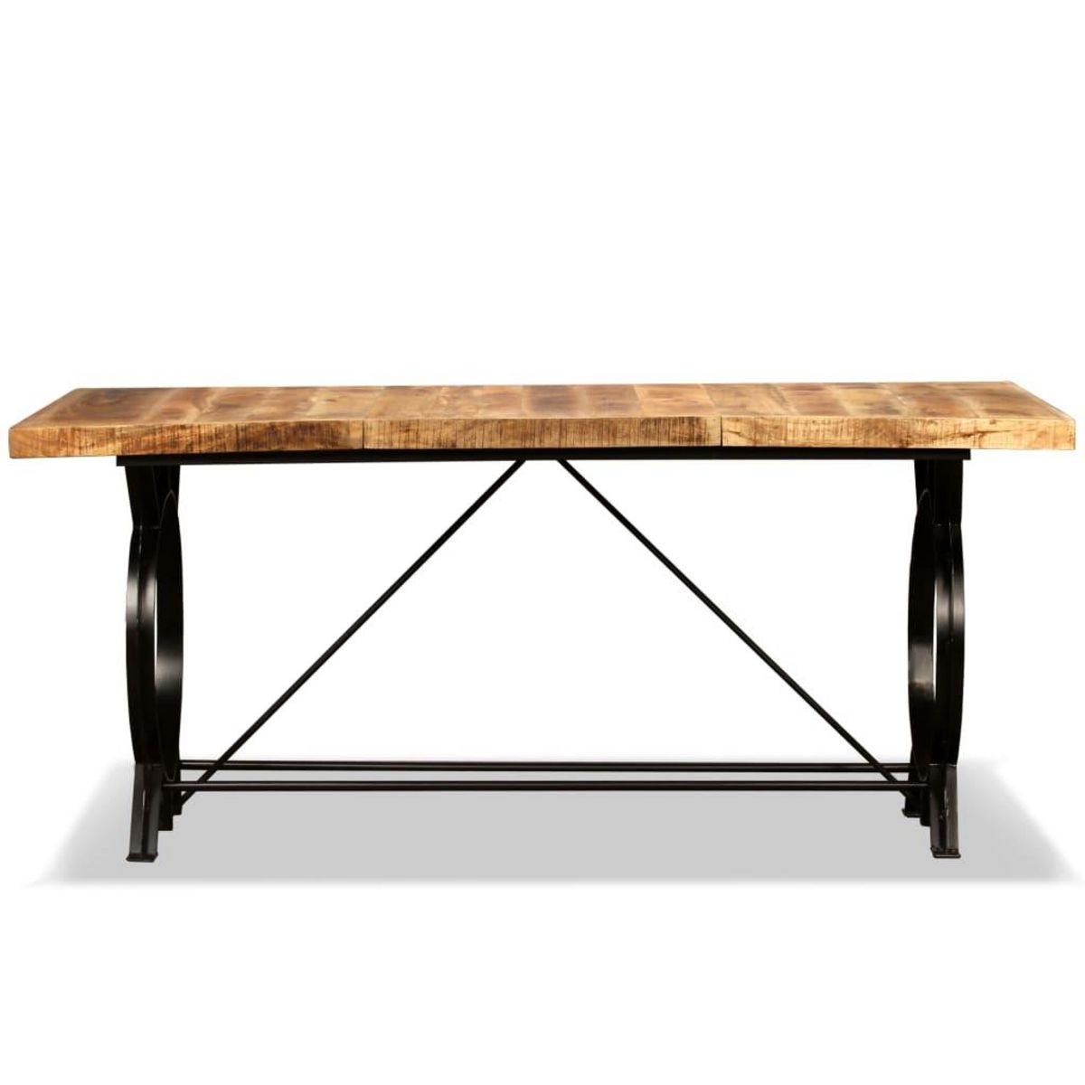 VIDAXL Table a manger Bois de manguier brut 180 cm