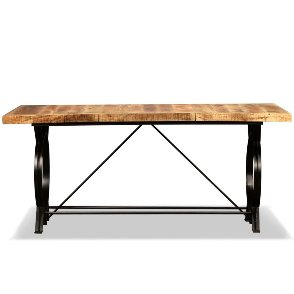 VIDAXL Table a manger Bois de manguier brut 180 cm