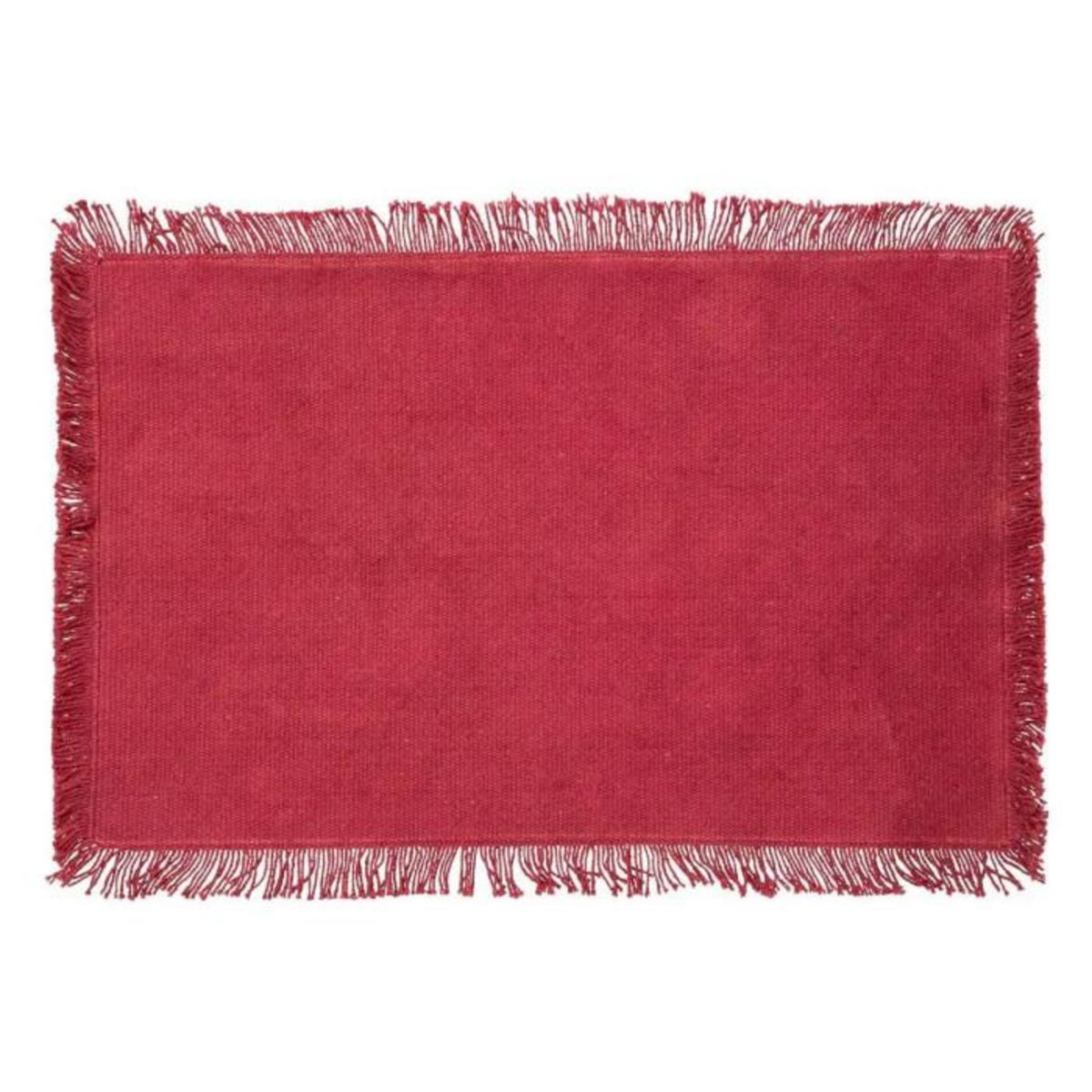 SECRET DE GOURMET Set de Table Déco  Maha  30x45cm Rouge Grenat