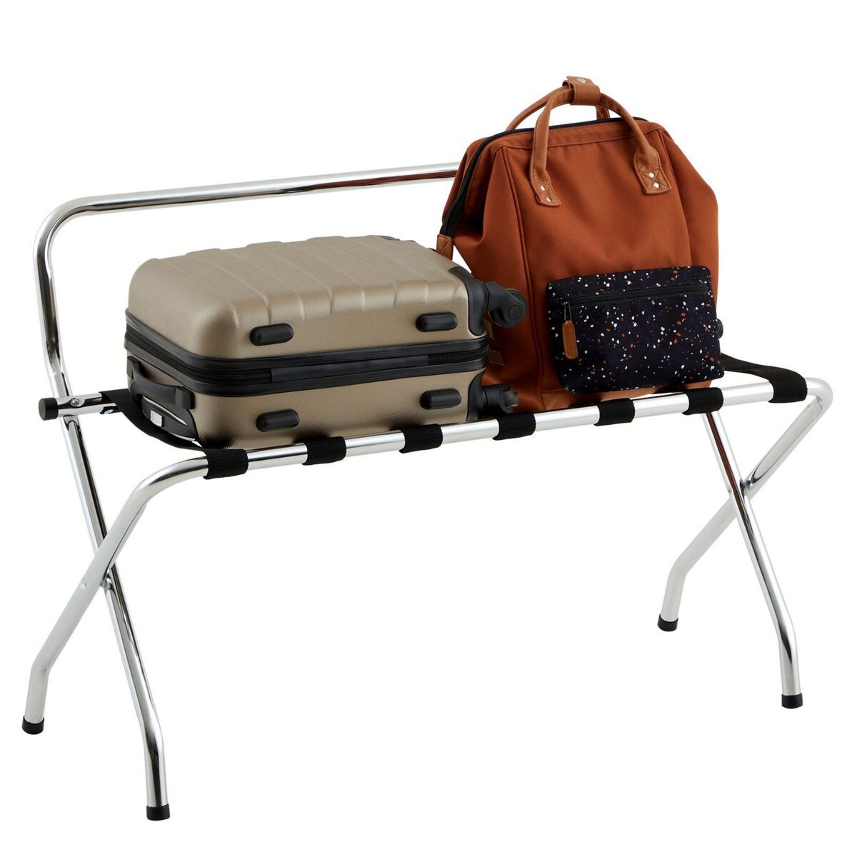 IDIMEX Porte-valise VALISE, structure pliable en métal