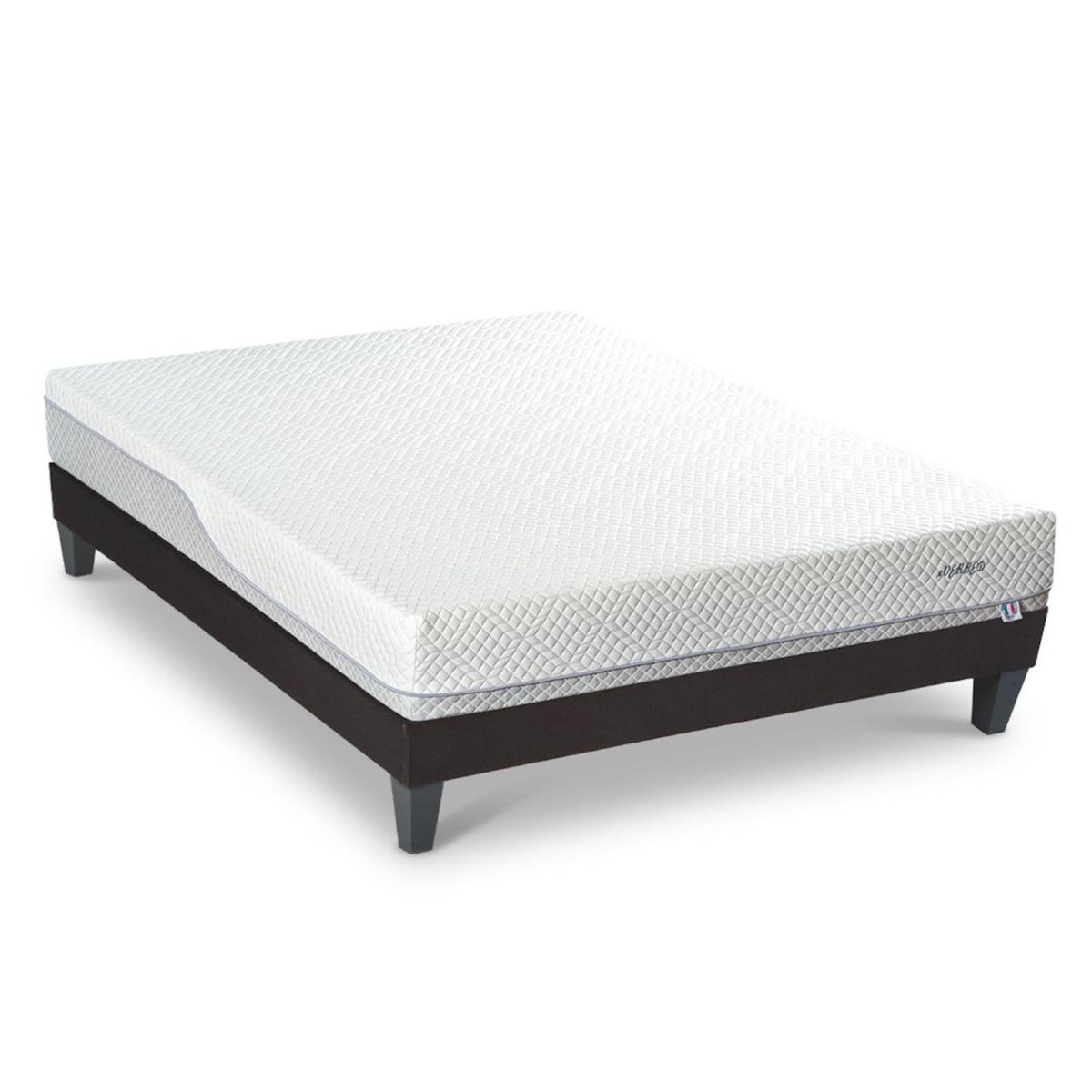 BELLECOUR BELLECOUR LITERIE | Ensemble EVERBED | Matelas Mémoire de forme + Sommier Bois